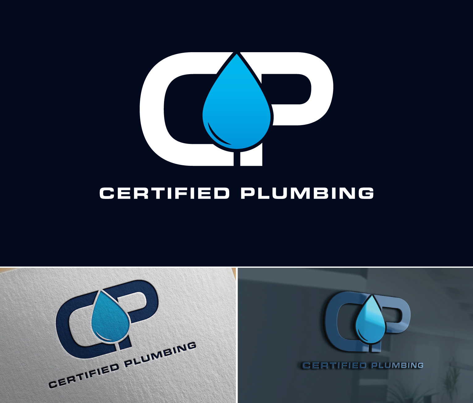 Logo Design by Atec for Certified Plumbing Professionals  | Design #36746219