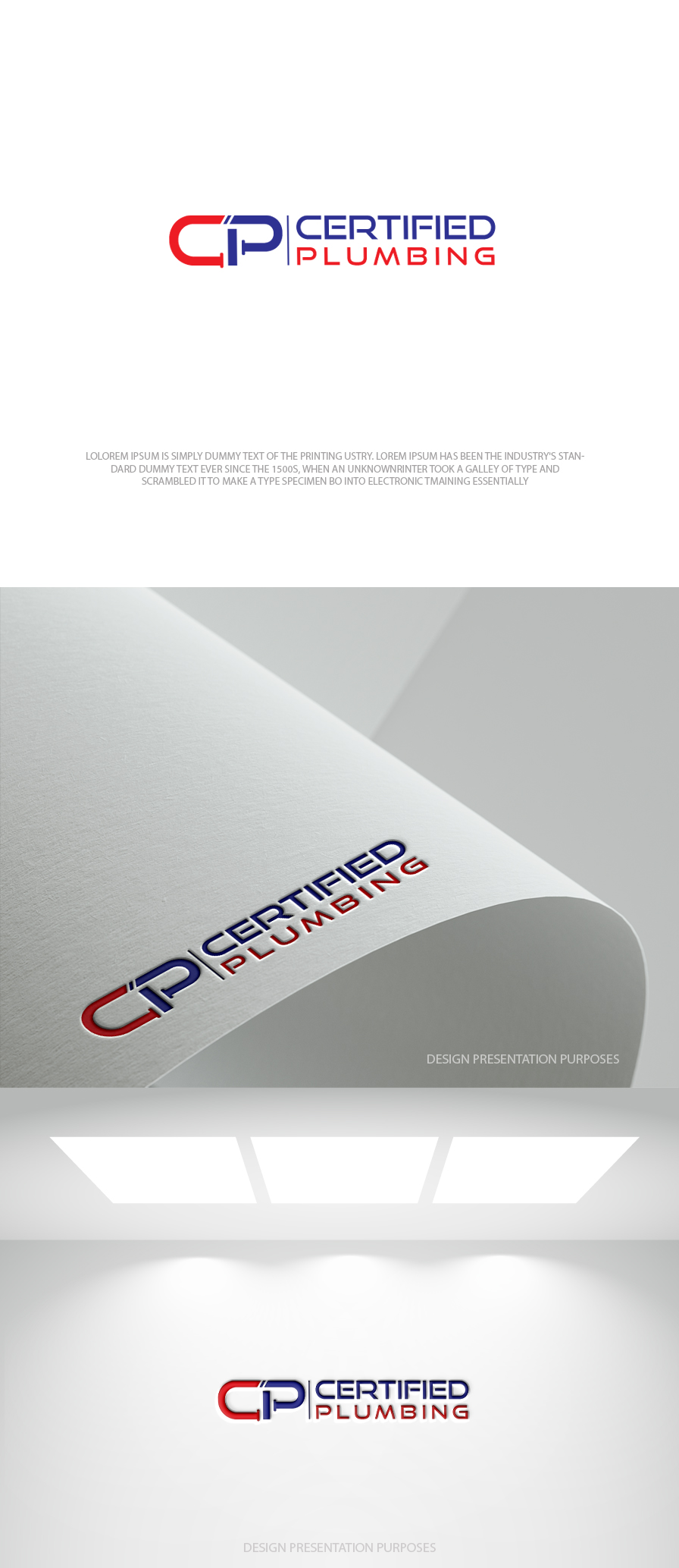 Logo Design by zebronicgraphic for Certified Plumbing Professionals  | Design #36754178
