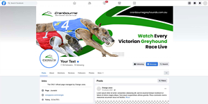 Design Facebook par artbitin pour Cranbourne Greyhound Racing Club | Design : #36786042