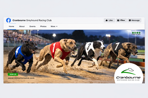 Facebook Design by Bhushan jha for Cranbourne Greyhound Racing Club | Design #36769946