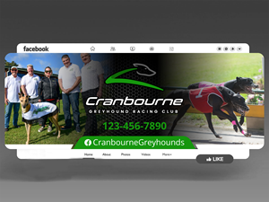 Facebook Design by Imagine design000 for Cranbourne Greyhound Racing Club | Design: #36744981