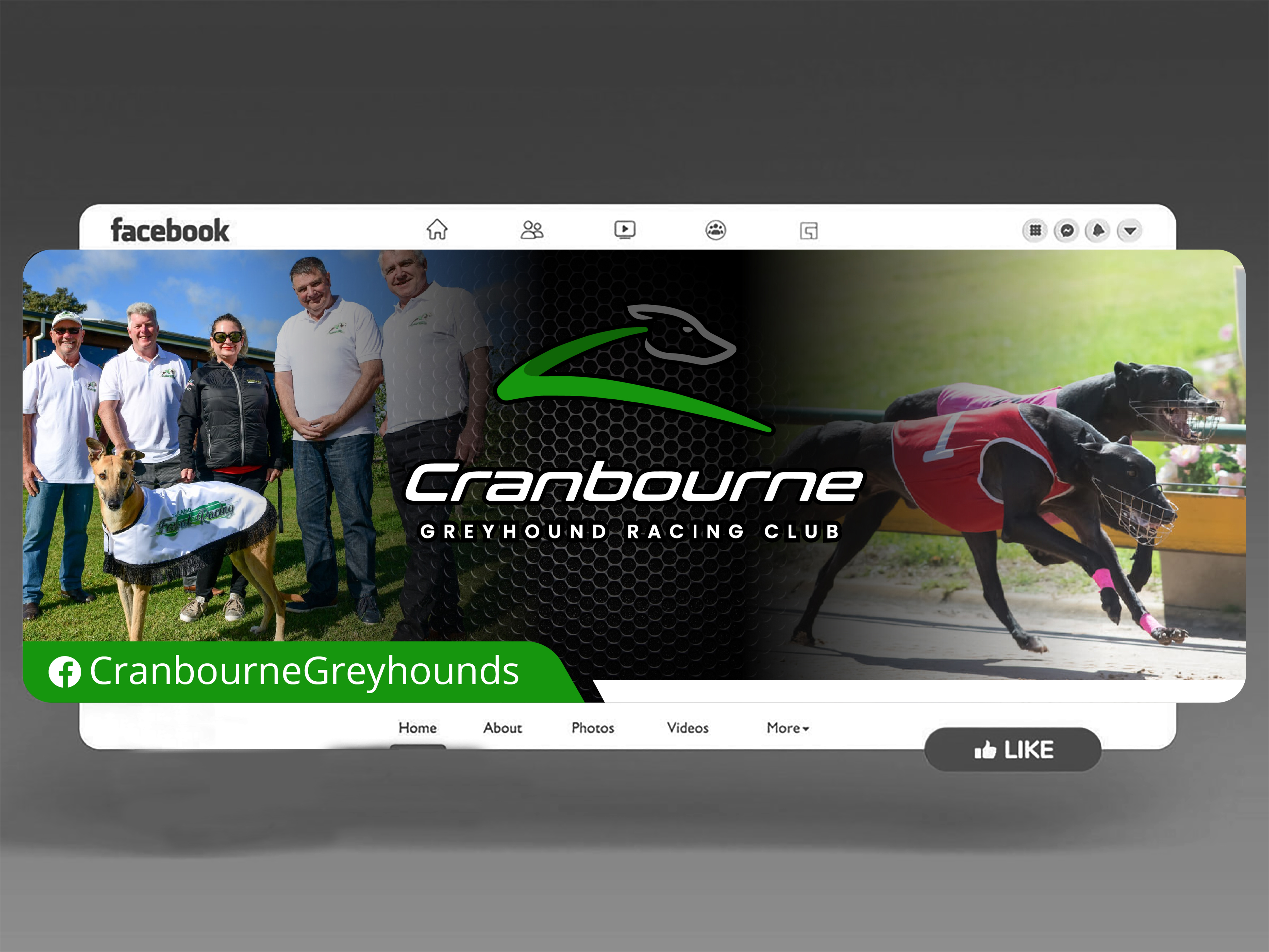 Facebook Design by Imagine design000 for Cranbourne Greyhound Racing Club | Design #36744982