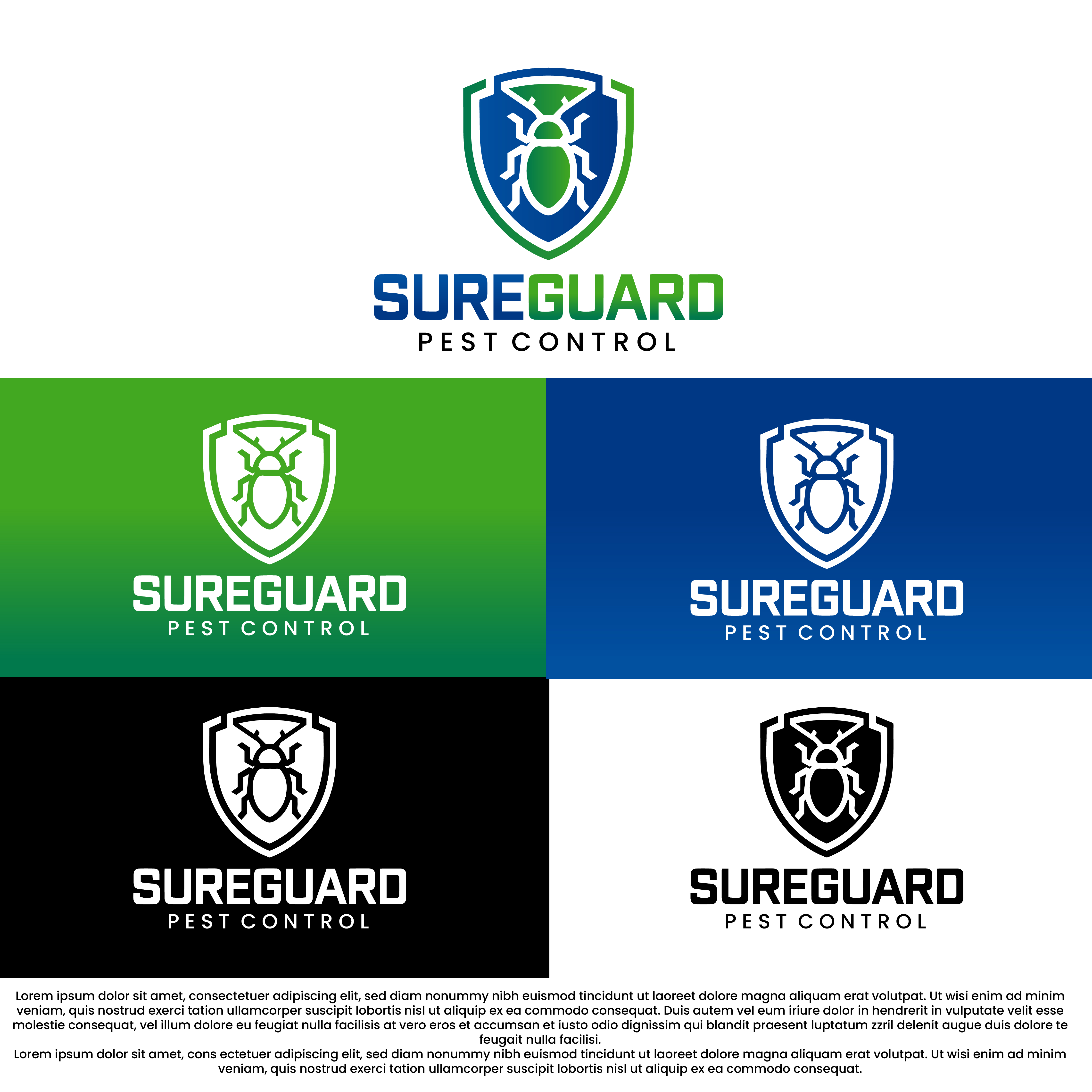 Logo Design by Shariqology for SureGuard Pest Control | Design #36746741