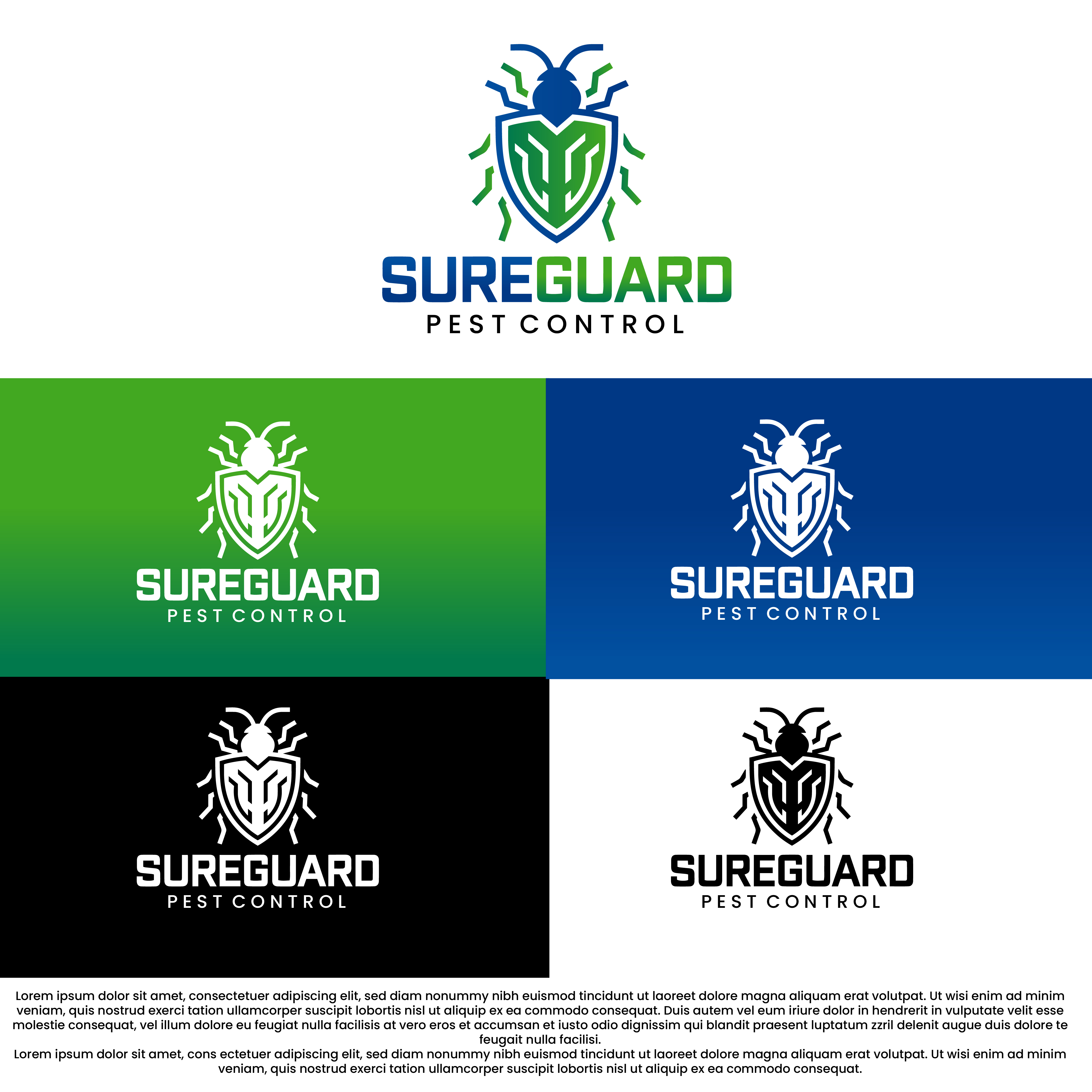 Logo Design by Shariqology for SureGuard Pest Control | Design #36746742