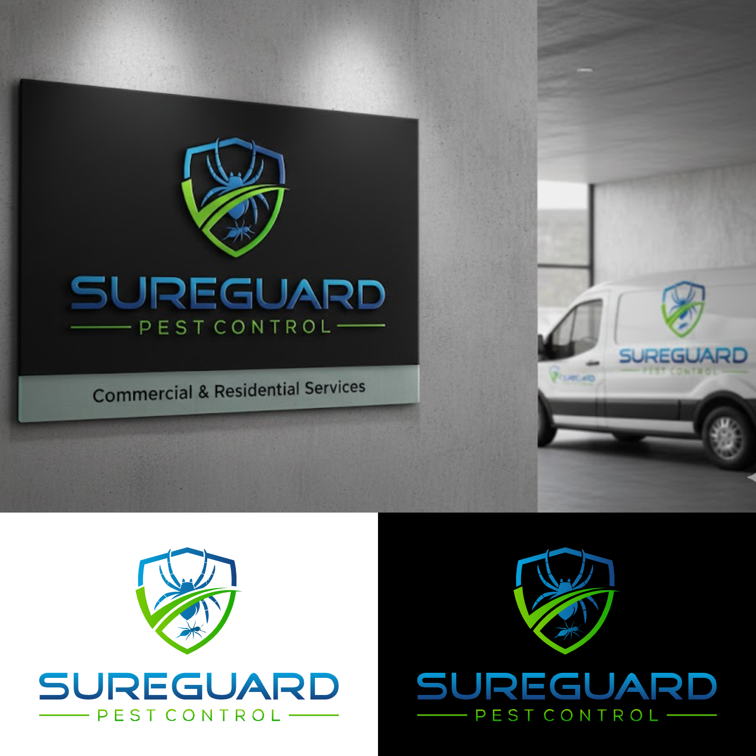 Logo Design by Dalang Design for SureGuard Pest Control | Design #36751546