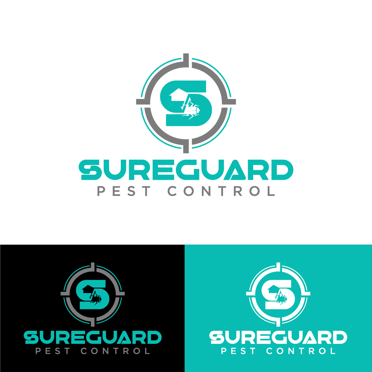Logo Design by Barish Design for SureGuard Pest Control | Design #36770516