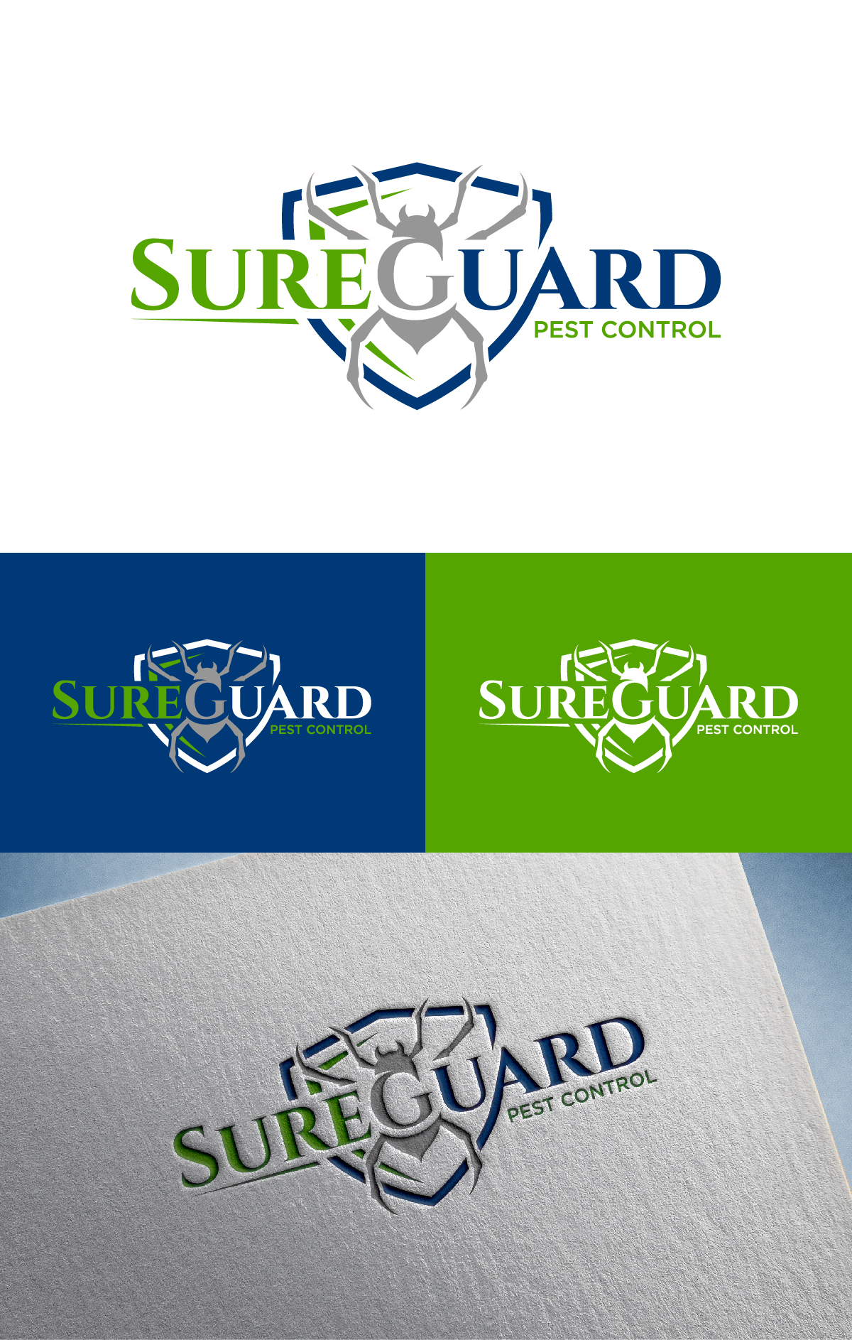 Logo Design by Barish Design for SureGuard Pest Control | Design #36770518