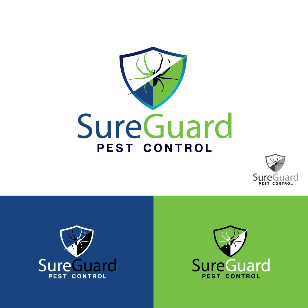 Logo Design by punchpixel for SureGuard Pest Control | Design #36753263