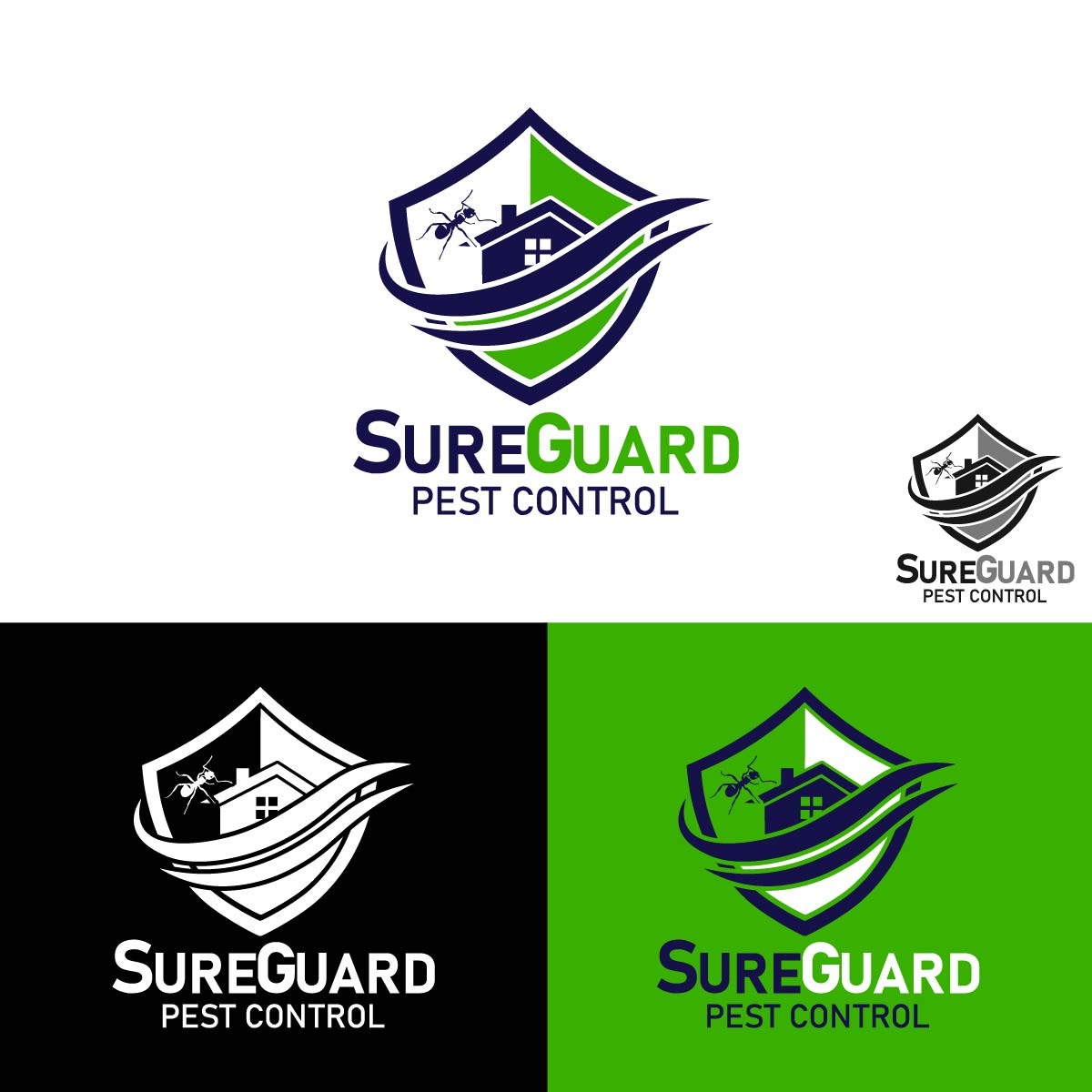 Logo Design by punchpixel for SureGuard Pest Control | Design #36753264