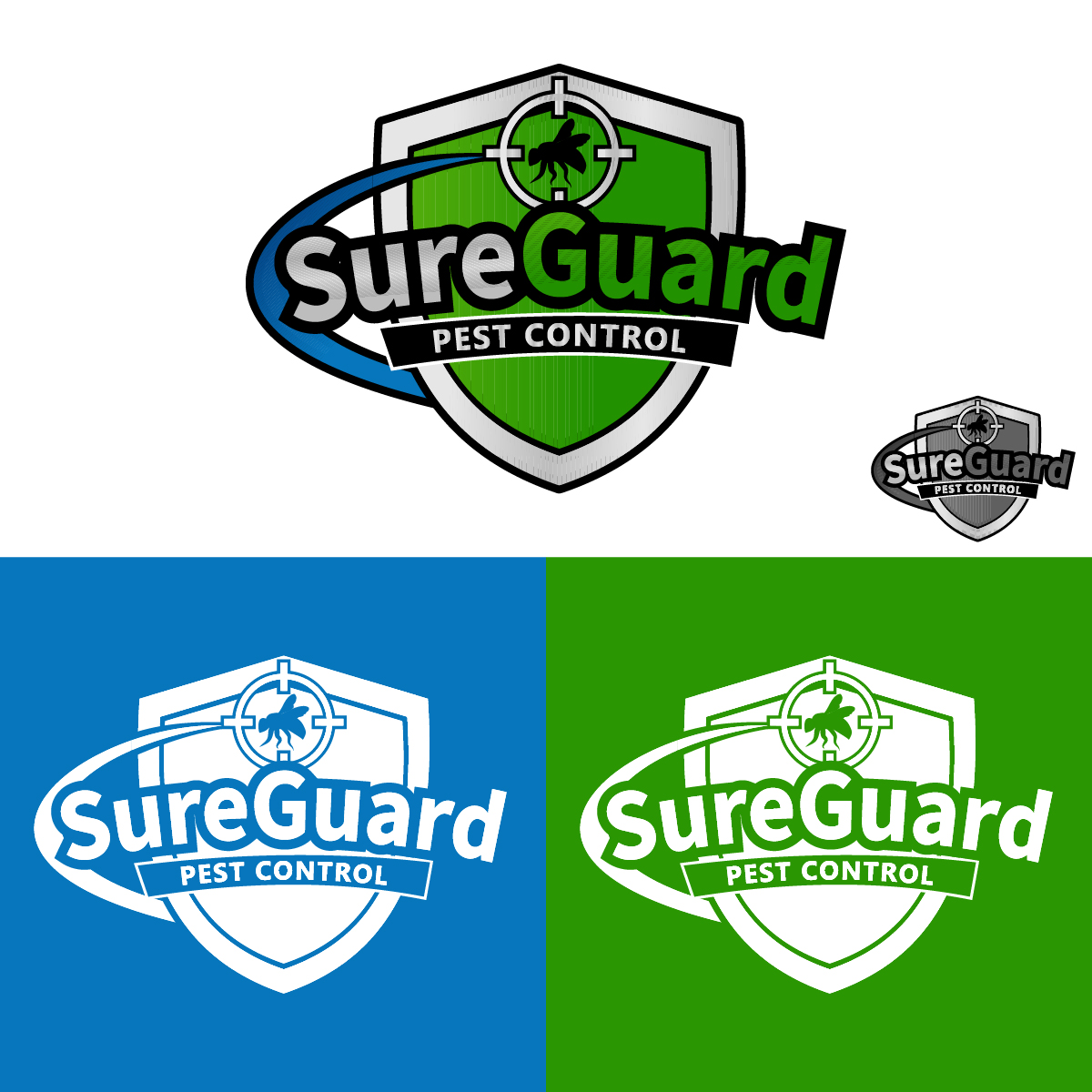 Logo Design by punchpixel for SureGuard Pest Control | Design #36753266