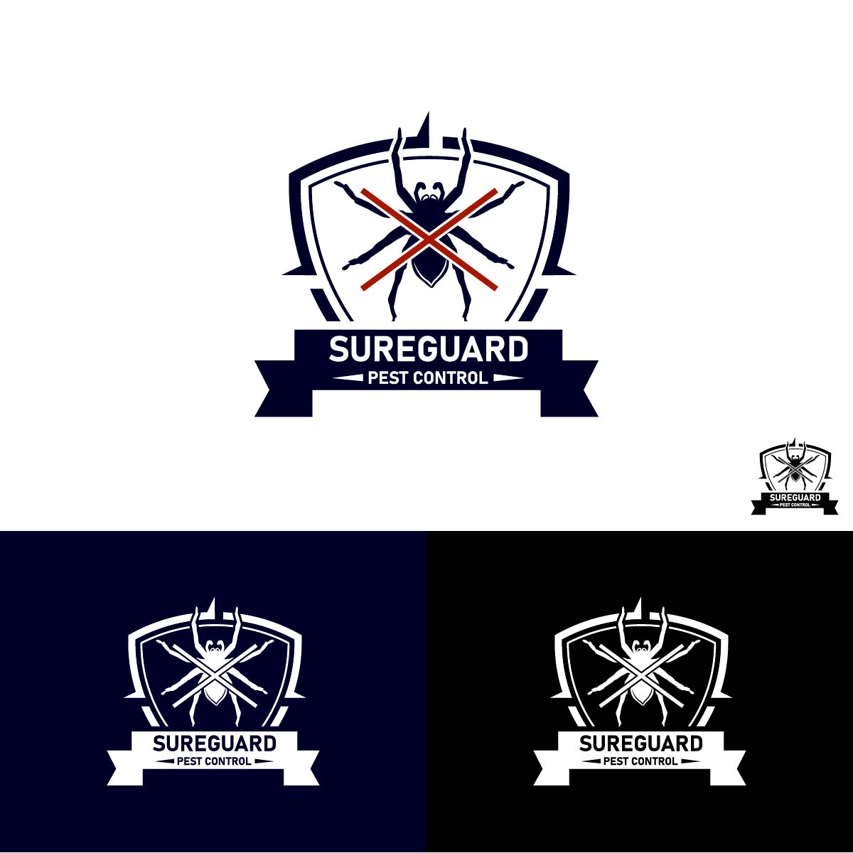 Logo Design by punchpixel for SureGuard Pest Control | Design #36753269