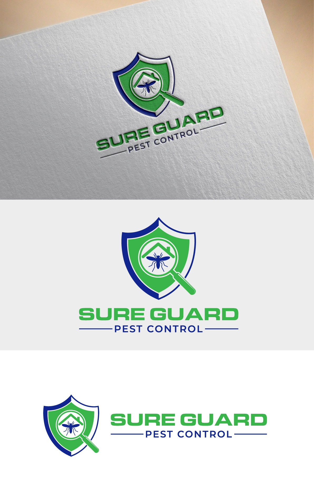 Logo Design by EA STUDIO for SureGuard Pest Control | Design #36753948