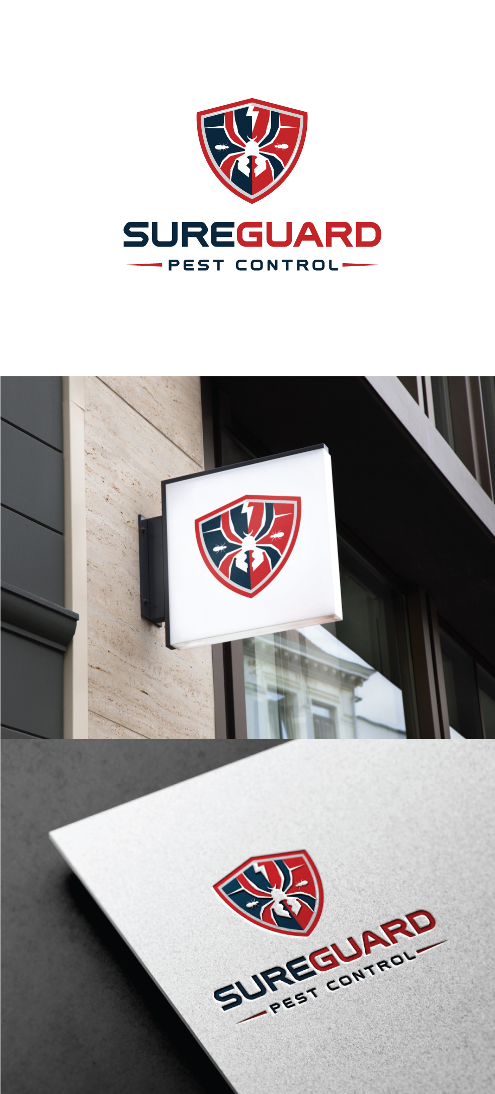 Logo Design by AbhishekkM'24 for SureGuard Pest Control | Design #36747821