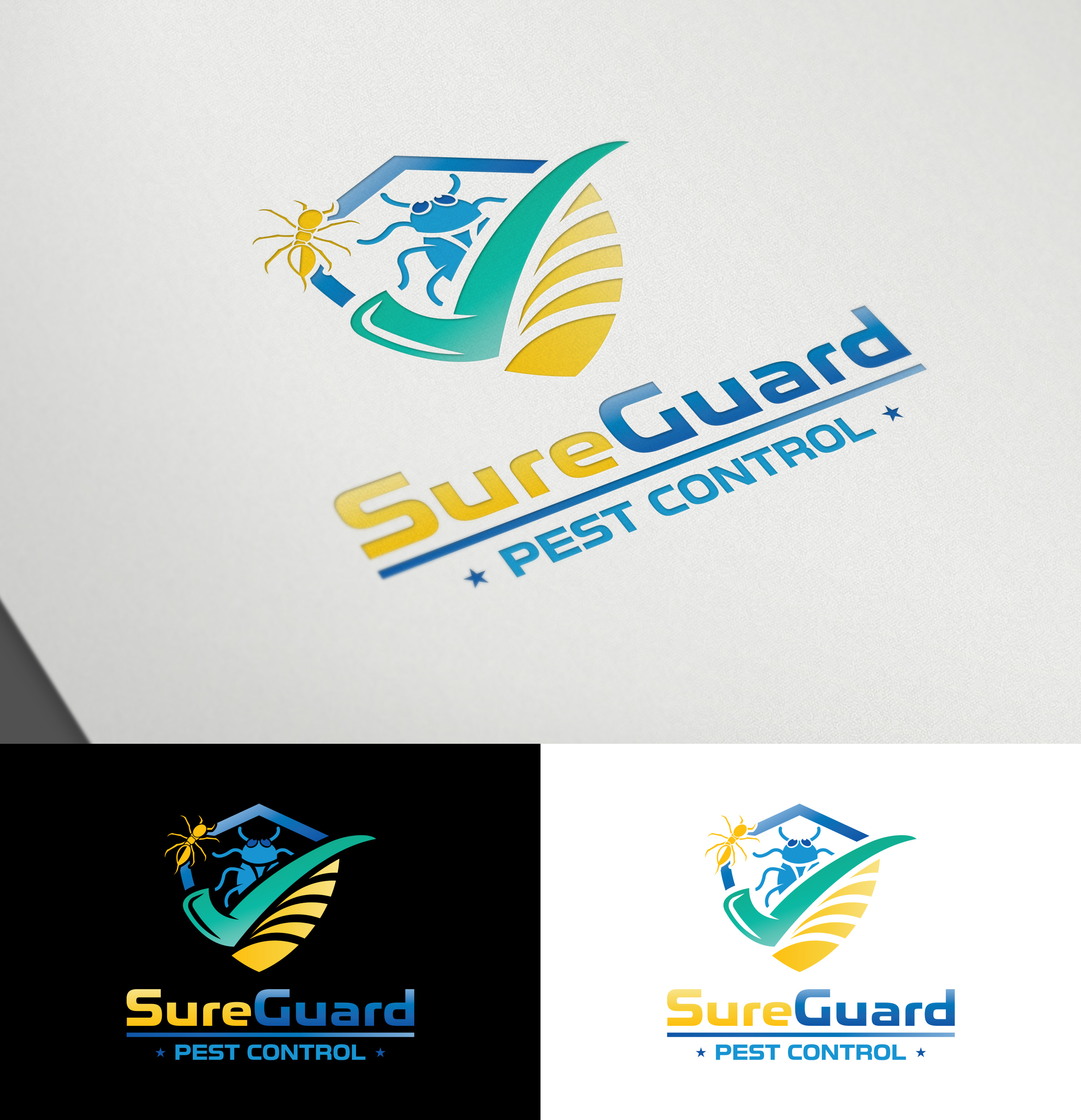 Logo Design by Impressive Designs for SureGuard Pest Control | Design #36751908