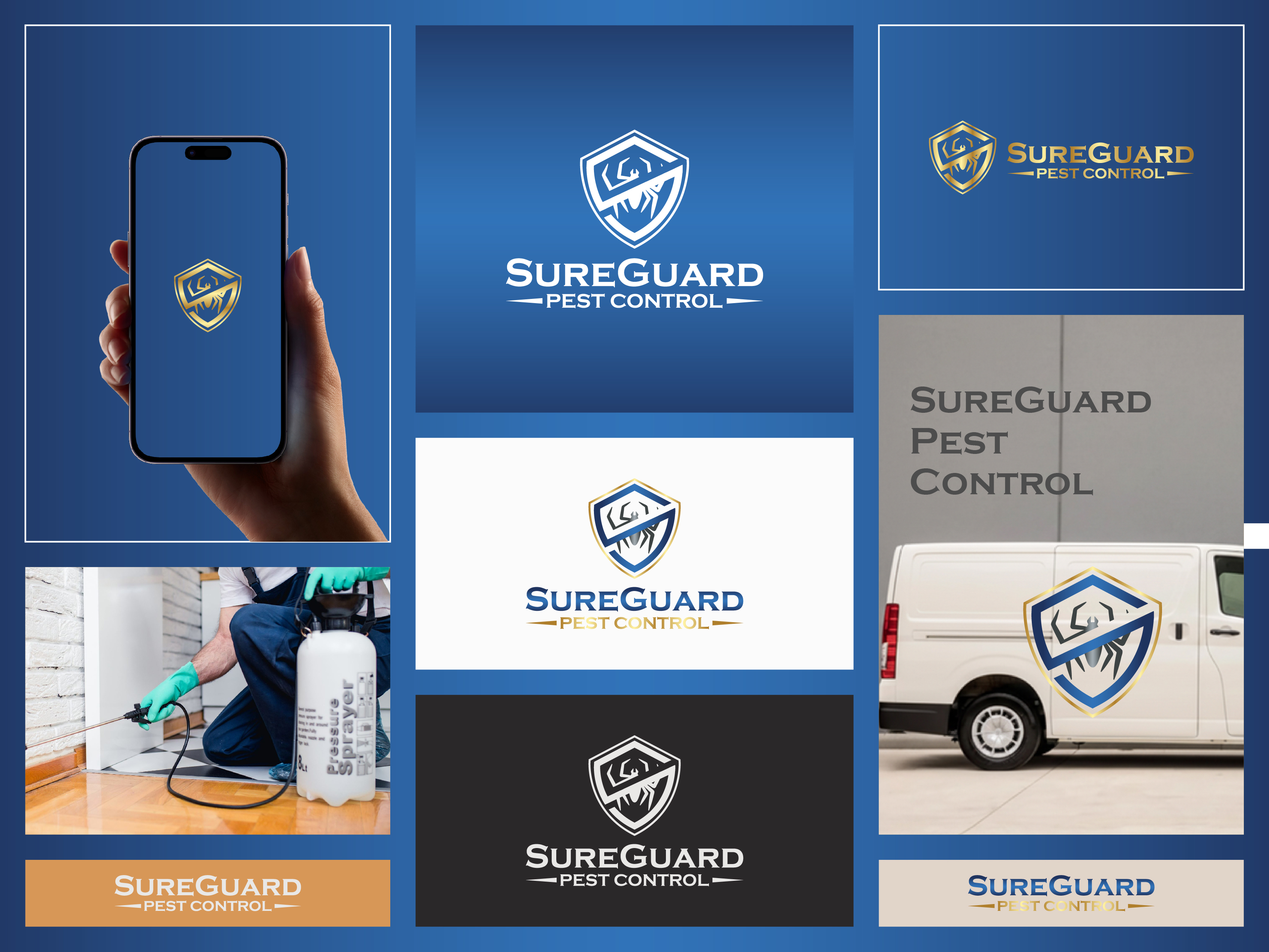 Logo Design by Riad | Branding & Logo Expert for SureGuard Pest Control | Design #36777810