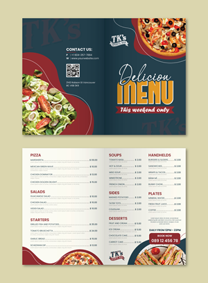 Diseño de Menú por artbitin para este proyecto | Diseño: #36758897