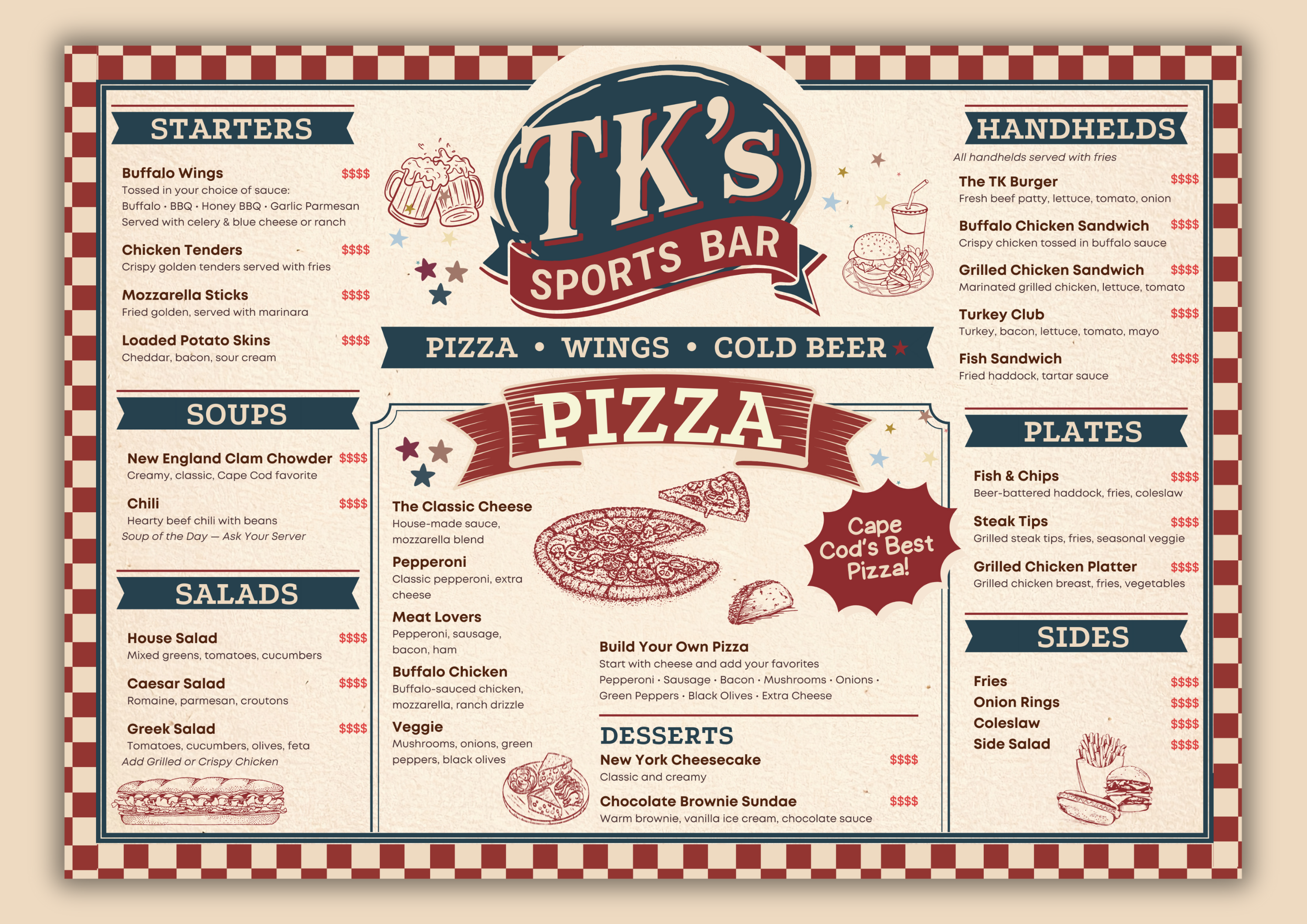 Diseño de Menú por Custom A para este proyecto | Diseño #36754831