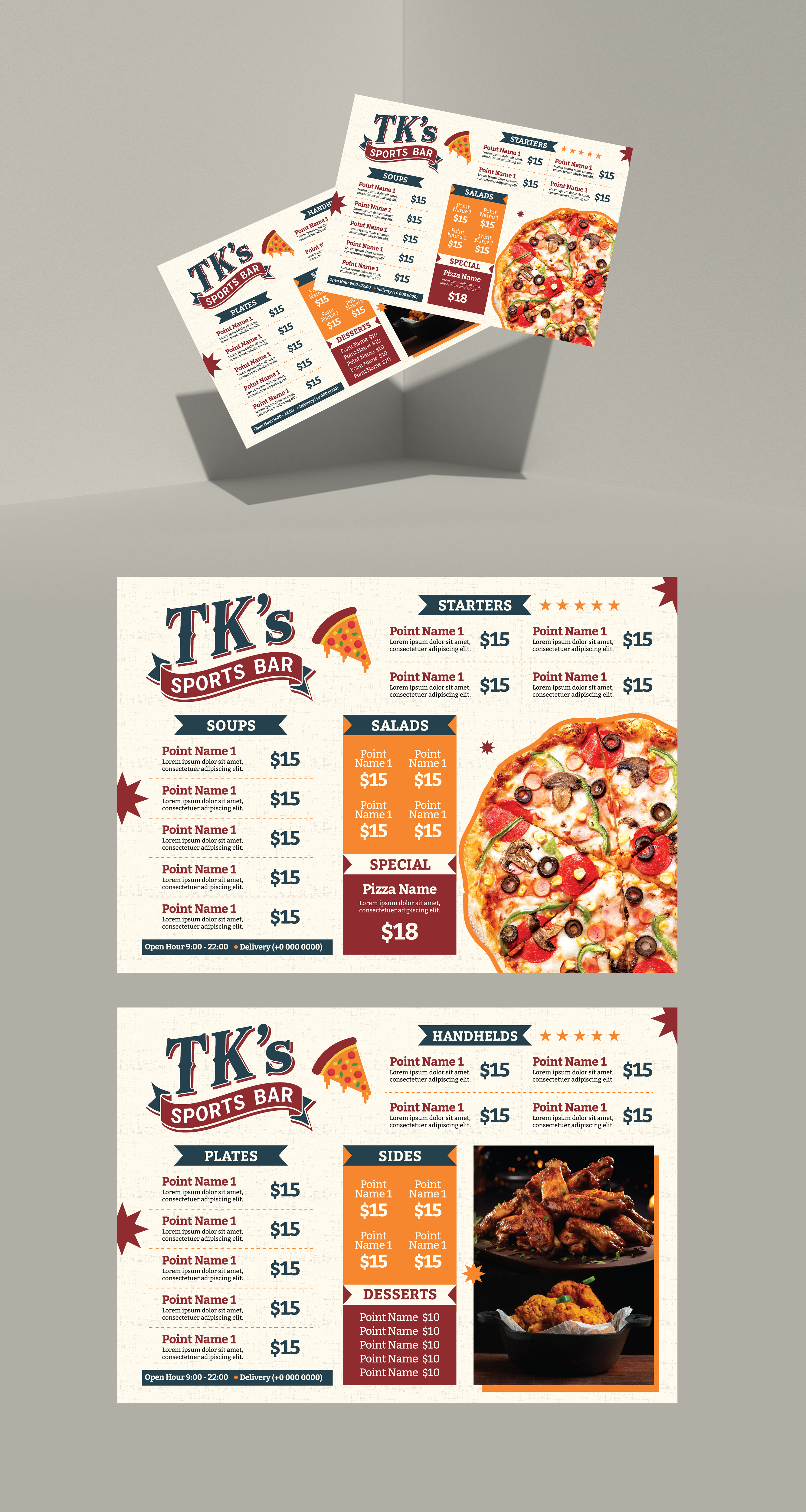 Diseño de Menú por Aksh Design Studio para este proyecto | Diseño #36754193