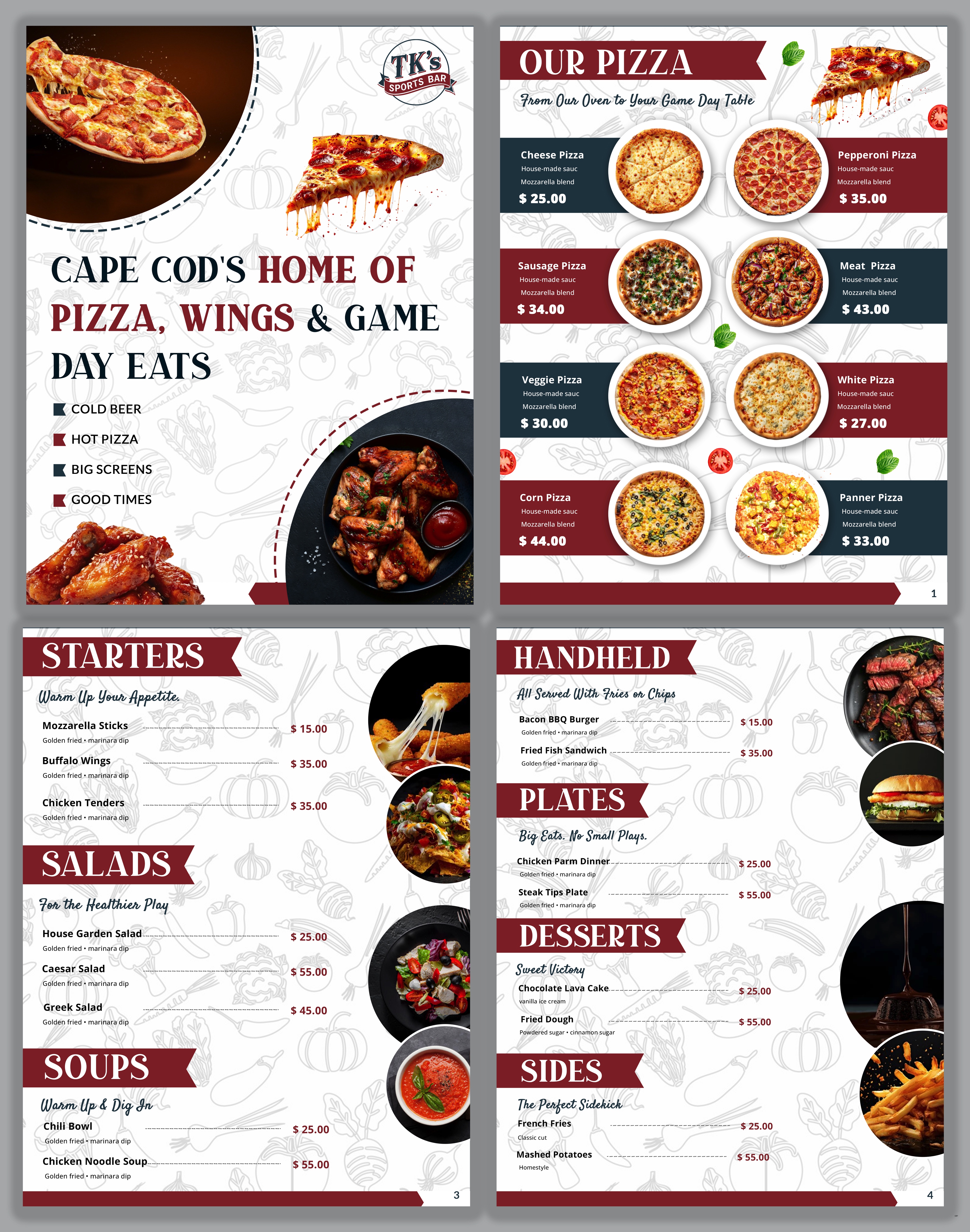 Diseño de Menú por pb para este proyecto | Diseño #36754104