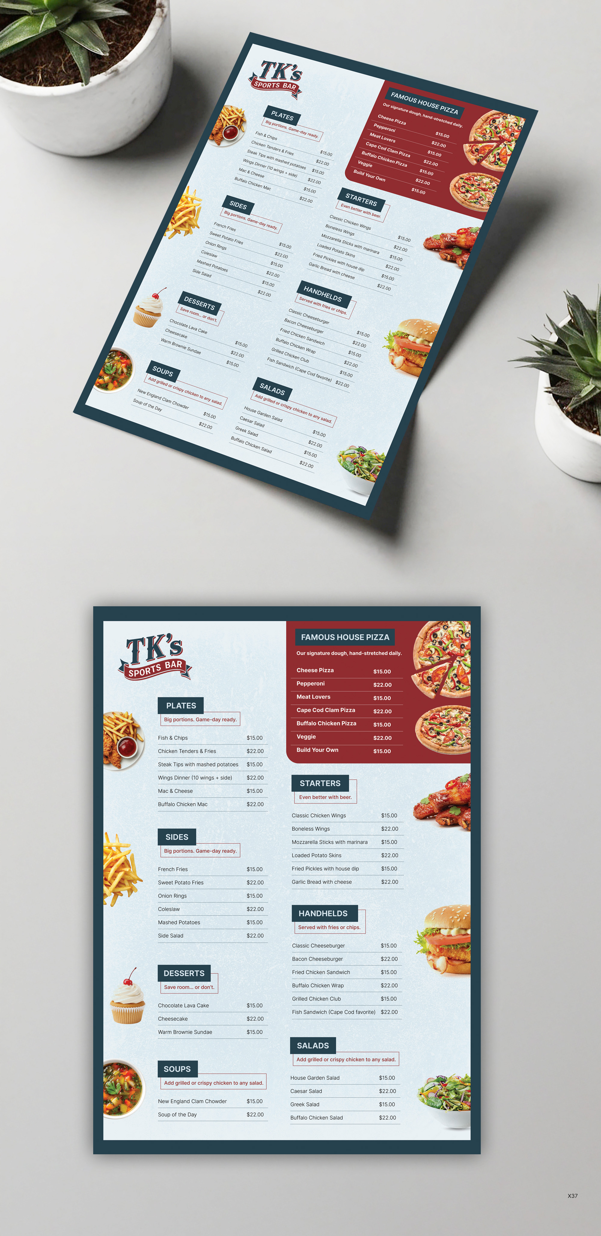 Diseño de Menú por pb para este proyecto | Diseño #36754127