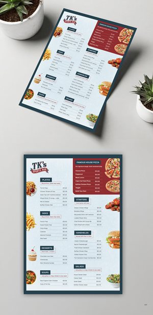 Diseño de Menú por pb para este proyecto | Diseño: #36754127