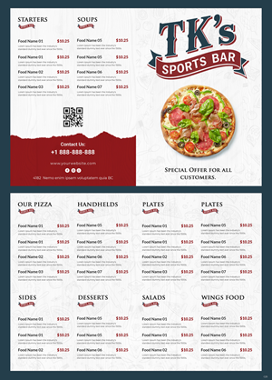 Diseño de Menú por pb para este proyecto | Diseño: #36759544