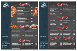 Diseño de Menú por pb para este proyecto | Diseño: #36759547