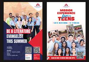 Refresh Double-sided Advertising Postcard Ad 