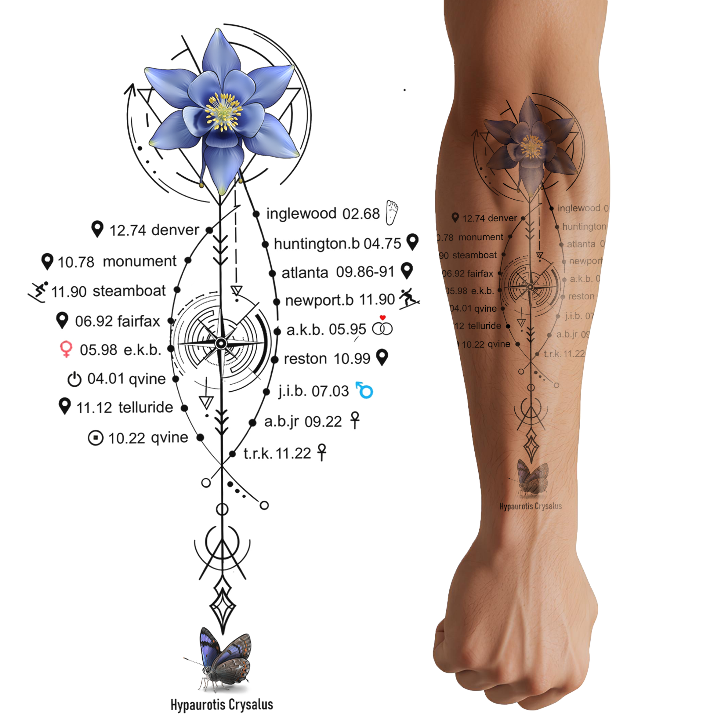 Tattoo Design by Fortunate Studio for this project | Design #36783233