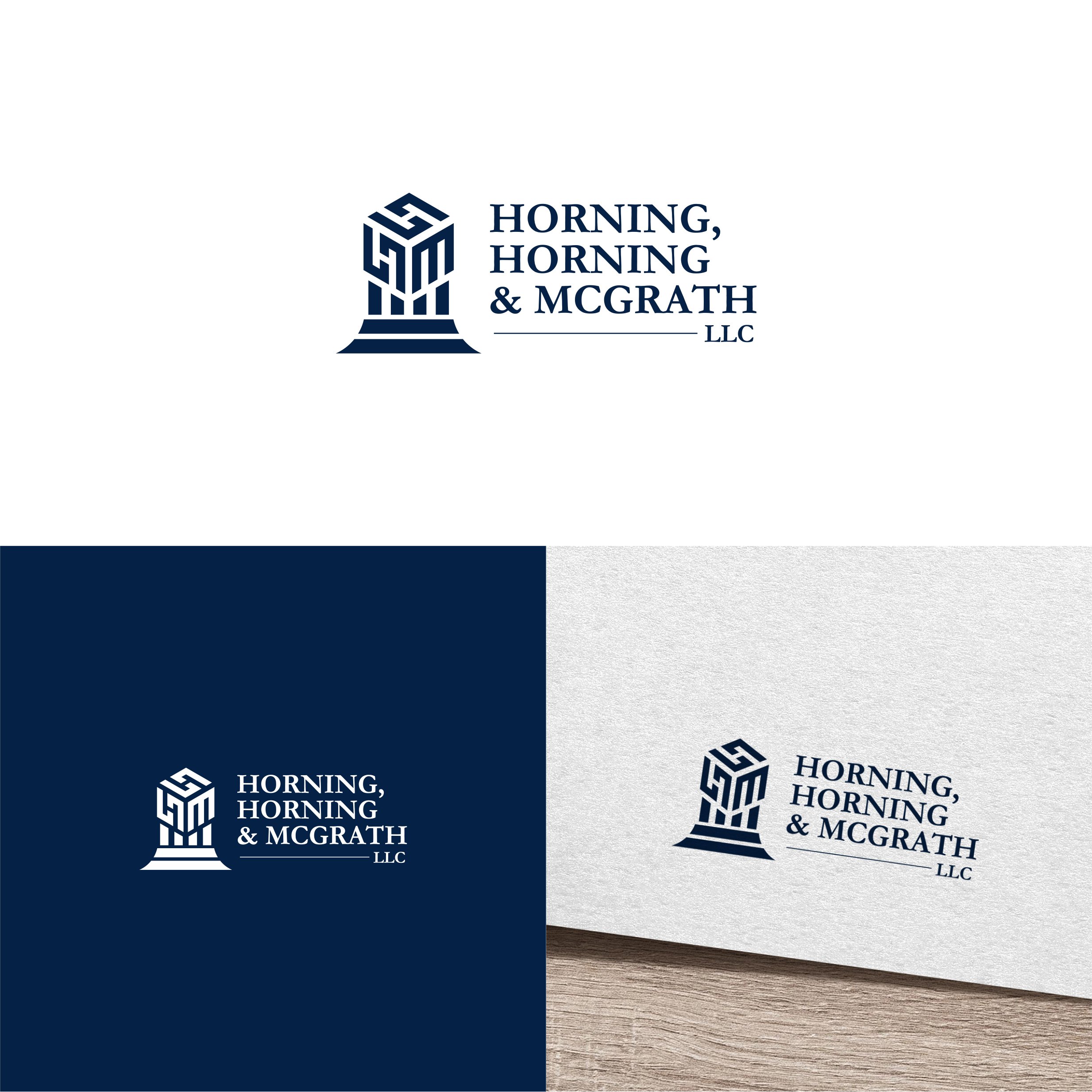Logo Design by melzh for Horning, Horning & McGrath, LLC | Design #36757621