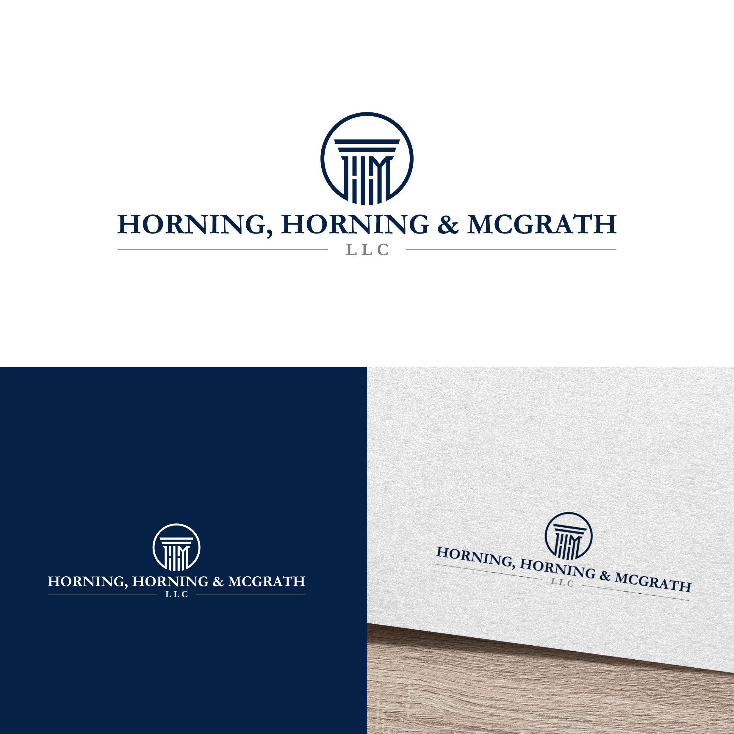 Logo Design by melzh for Horning, Horning & McGrath, LLC | Design #36757689