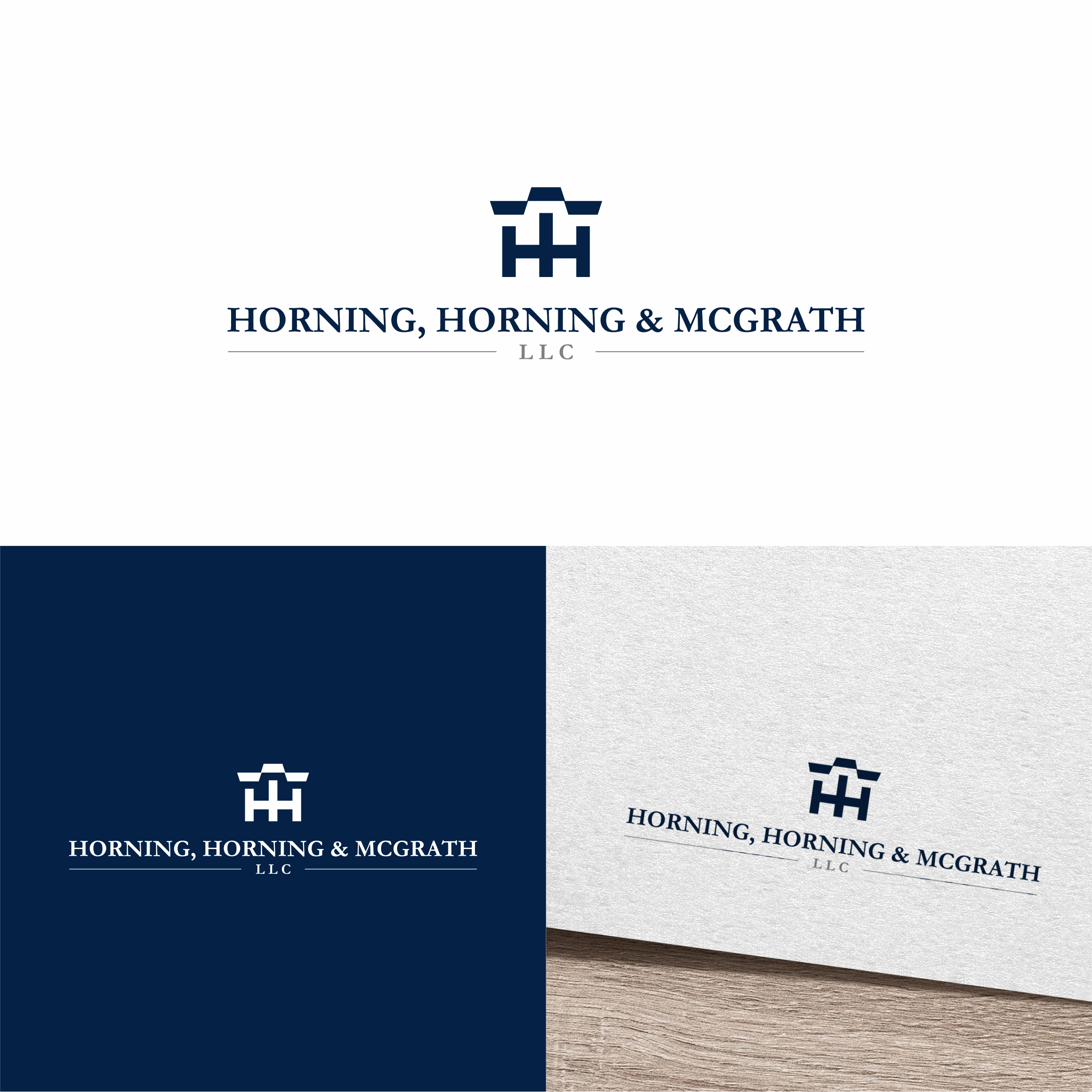 Logo Design by melzh for Horning, Horning & McGrath, LLC | Design #36757733