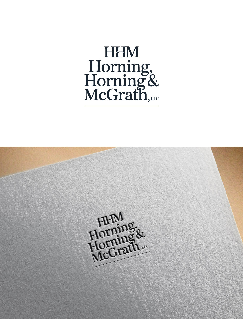Logo Design by KING JM for Horning, Horning & McGrath, LLC | Design #36763864
