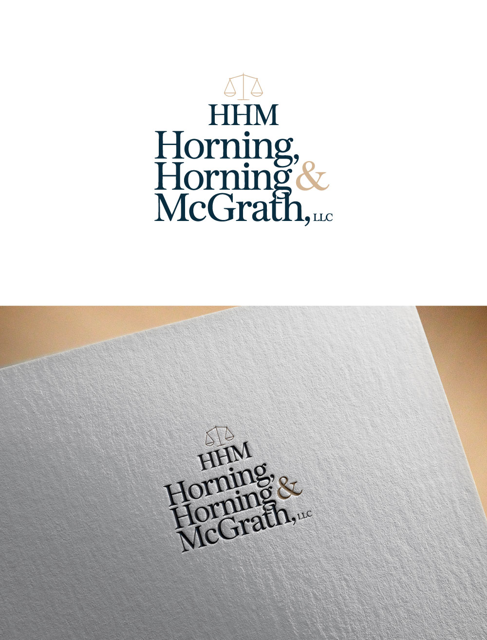Logo Design by KING JM for Horning, Horning & McGrath, LLC | Design #36763865