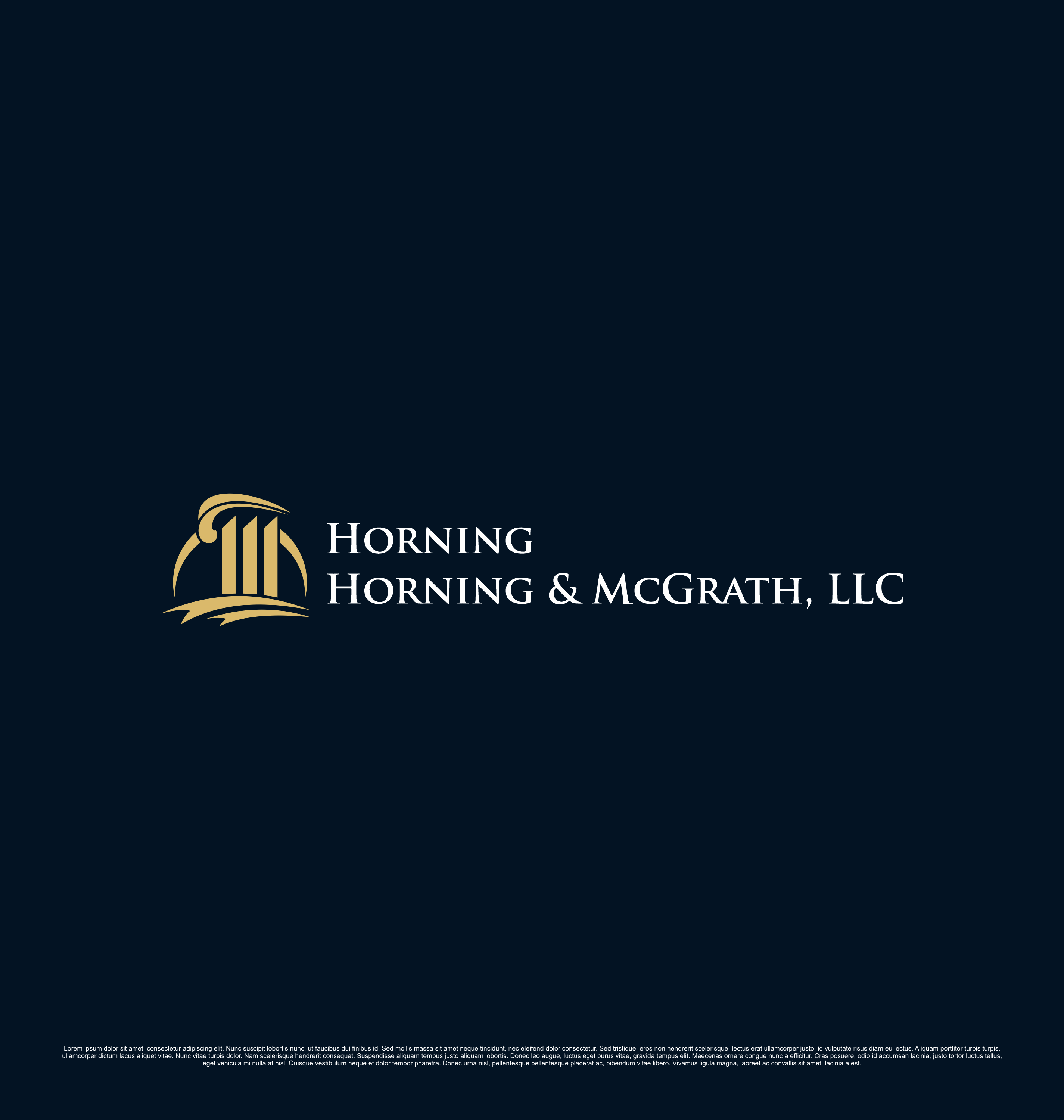 Logo Design by saesean for Horning, Horning & McGrath, LLC | Design #36763806
