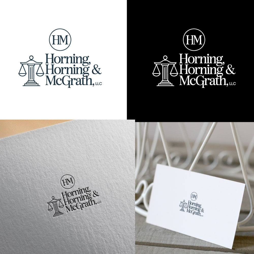 Logo Design by Jonshonkal for Horning, Horning & McGrath, LLC | Design #36756215