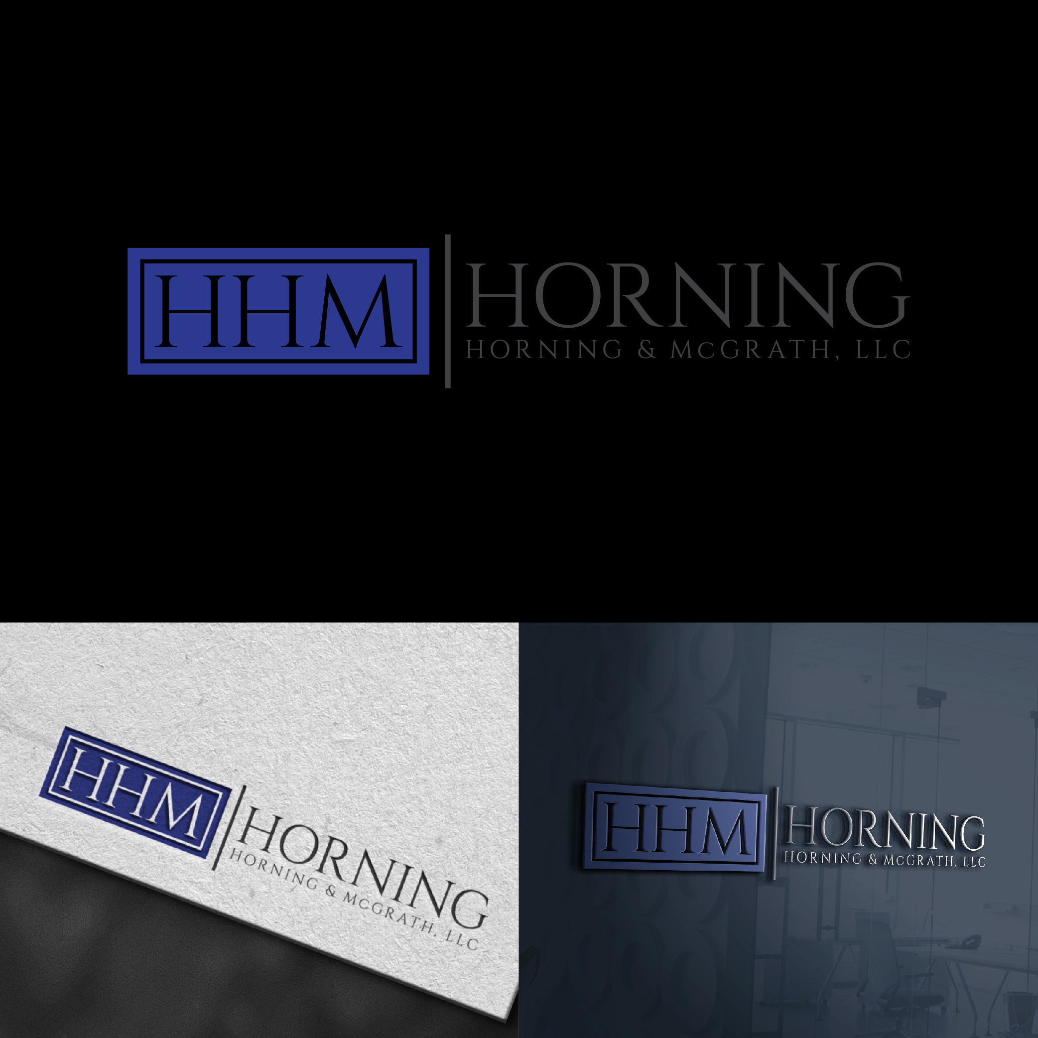 Logo Design by designer profile for Horning, Horning & McGrath, LLC | Design #36760698