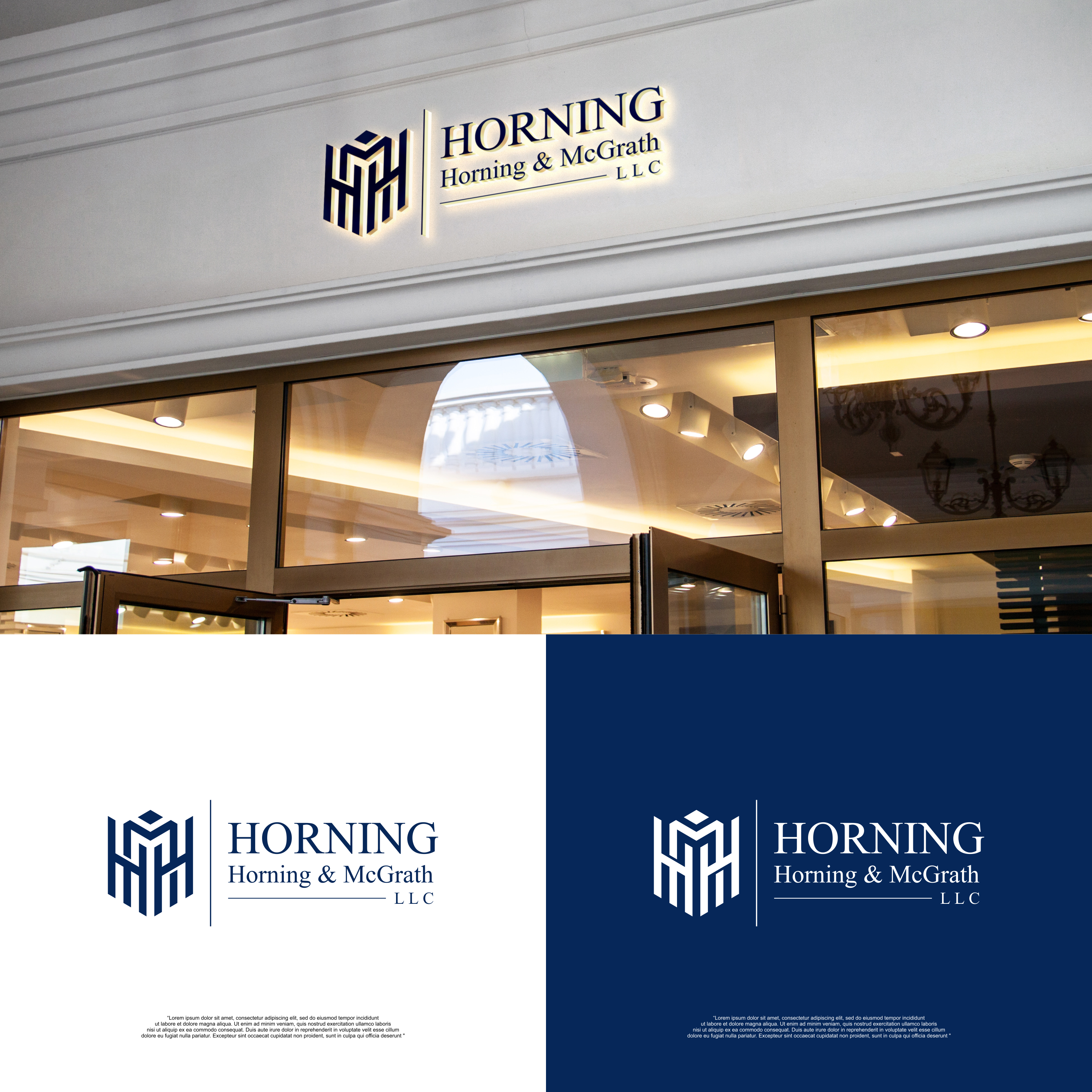 Logo Design by syad666 for Horning, Horning & McGrath, LLC | Design #36755773