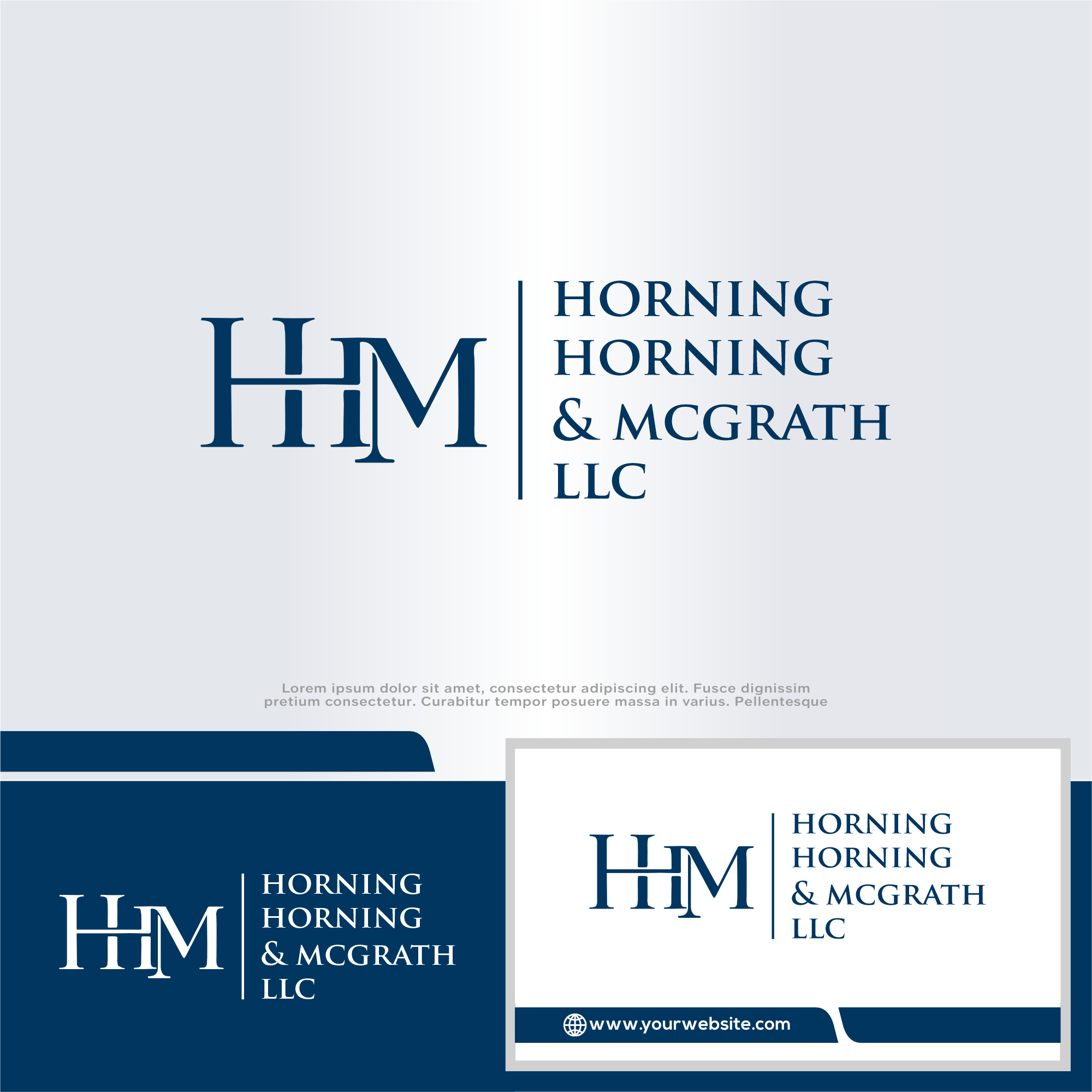 Logo Design by win it for Horning, Horning & McGrath, LLC | Design #36755878