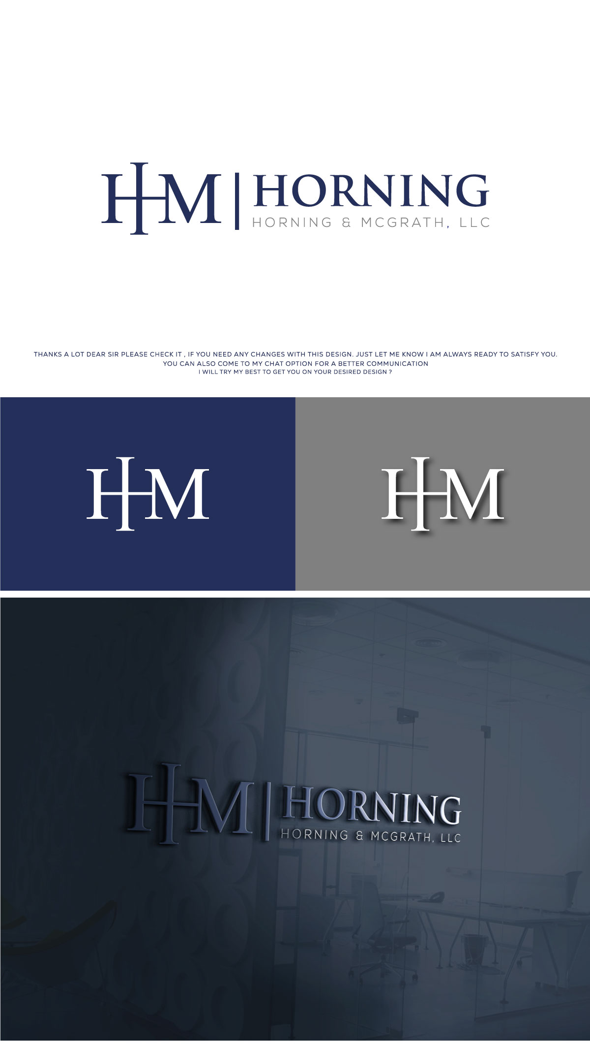 Logo Design by Logo Care. for Horning, Horning & McGrath, LLC | Design #36788775