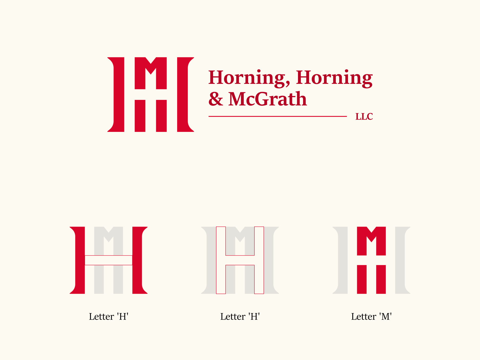 Logo Design by Creative Miner for Horning, Horning & McGrath, LLC | Design #36772409