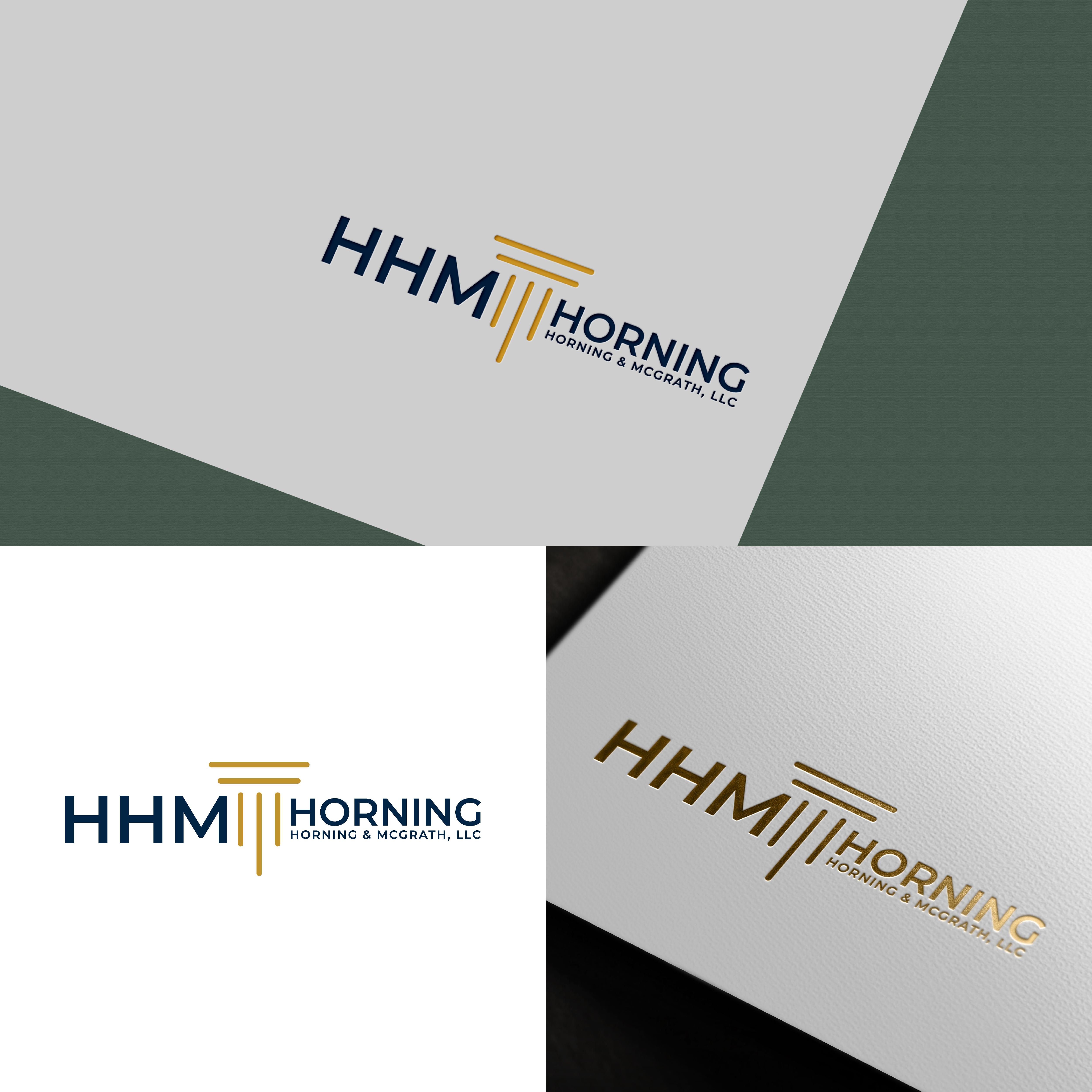 Logo Design by Jubaidur Creative Designer for Horning, Horning & McGrath, LLC | Design #36784484