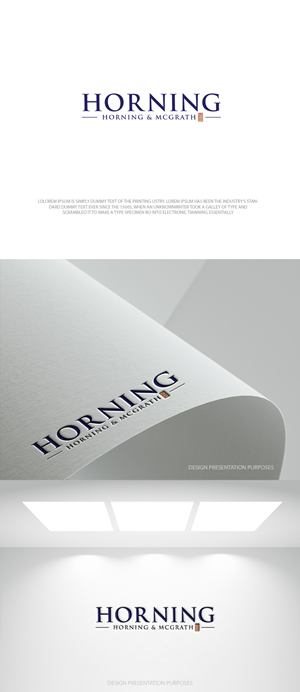 Logo Design by zebronicgraphic for Horning, Horning & McGrath, LLC | Design: #36756877