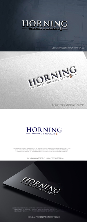 Logo Design by zebronicgraphic for Horning, Horning & McGrath, LLC | Design: #36756879