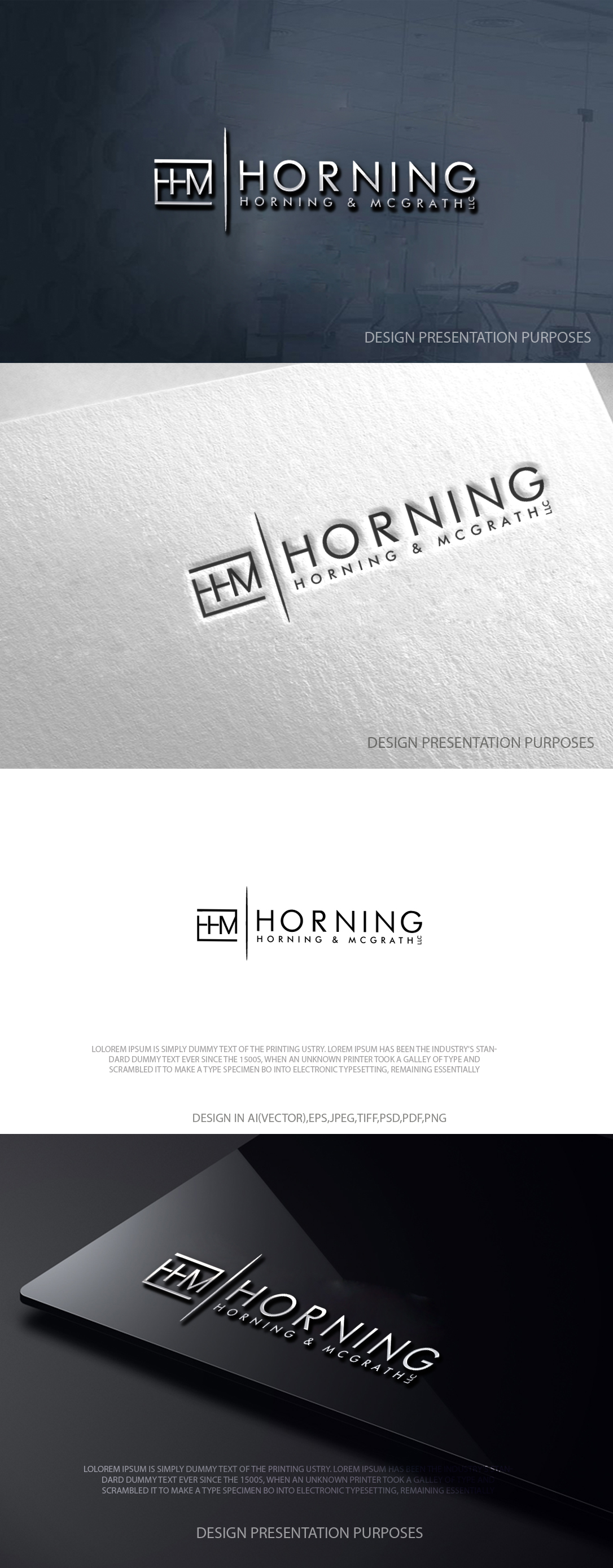 Logo Design by zebronicgraphic for Horning, Horning & McGrath, LLC | Design #36756881