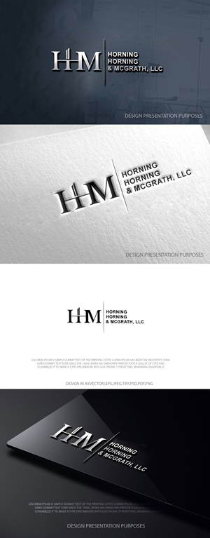 Logo Design by zebronicgraphic for Horning, Horning & McGrath, LLC | Design: #36756895
