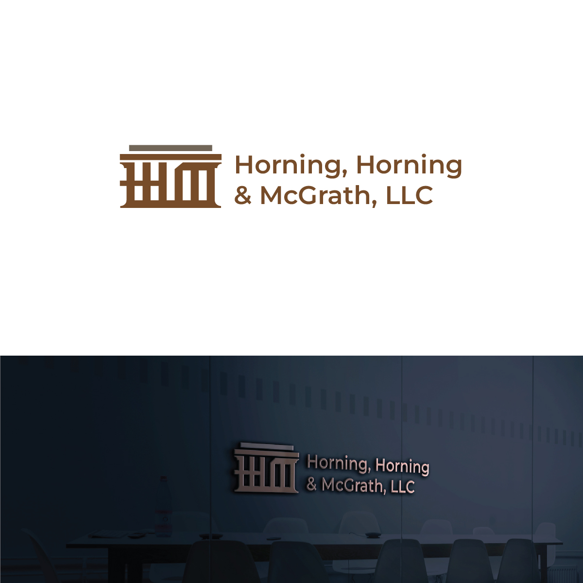 Logo Design by Maxo-Biz for Horning, Horning & McGrath, LLC | Design #36757287
