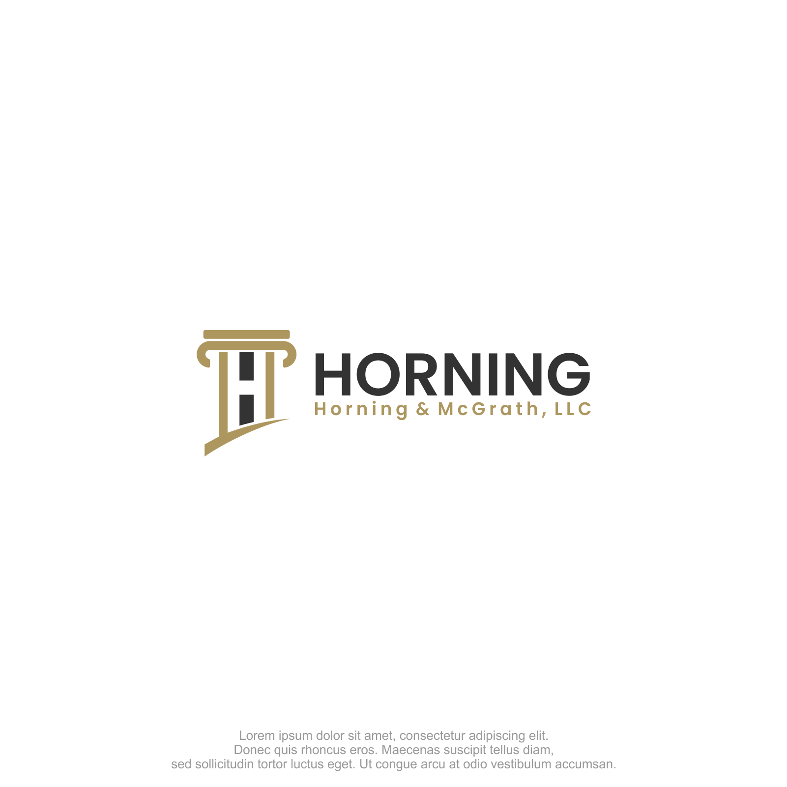 Logo Design by M.Syaiful Huda for Horning, Horning & McGrath, LLC | Design #36759726