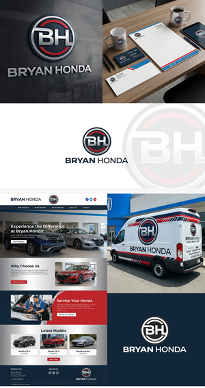 Logo Design by sanabil for BRYAN HONDA | Design: #36763163