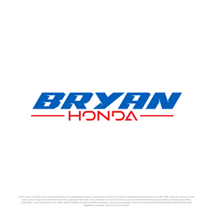 Logo Design by Ahsan Designs for BRYAN HONDA | Design: #36768671